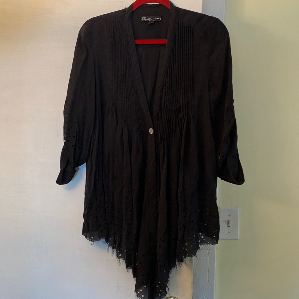Elizabeth &James Silk Gorgeous Blouse Jacket Neverused